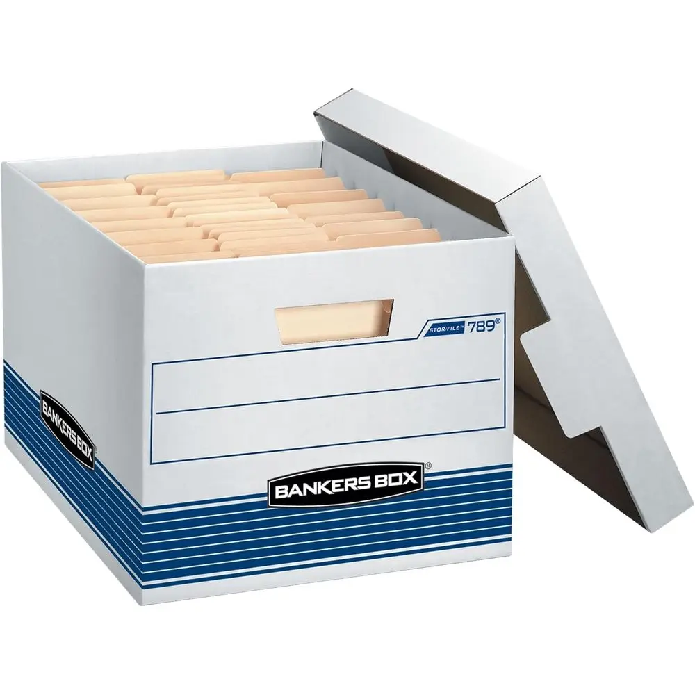 12-Count Medium Duty Storage Boxes with Lids, Assembled, Letter/Legal Size, Storage/Organization (00789)
12-Count Medium Duty Storage Boxes with Lids, Assembled, Letter/Legal Size, Storage/Organization (00789)