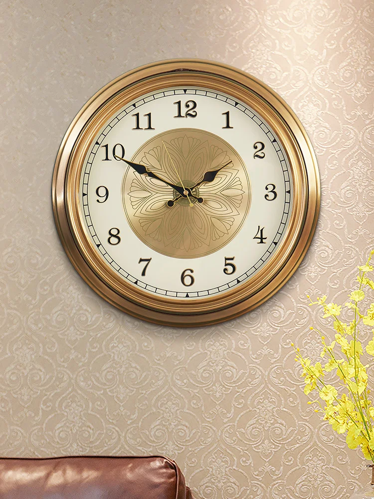 American Simple Clock Wall Clock Living Room Personality Luxury Metal Clock Wall Hanging European Creative Household Wall Watch
American Simple Clock Wall Clock Living Room Personality Luxury Metal Clock Wall Hanging European Creative Household Wall Watch
