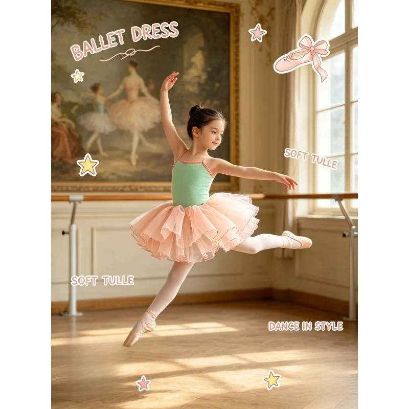 Ballet Spaghetti Strap 2Pcs LeotardColor Block Ballet Outfit With Tutu Skirt Breathable Gymnastics Set Exam Daily Performance
Ballet Spaghetti Strap 2Pcs LeotardColor Block Ballet Outfit With Tutu Skirt Breathable Gymnastics Set Exam Daily Performance