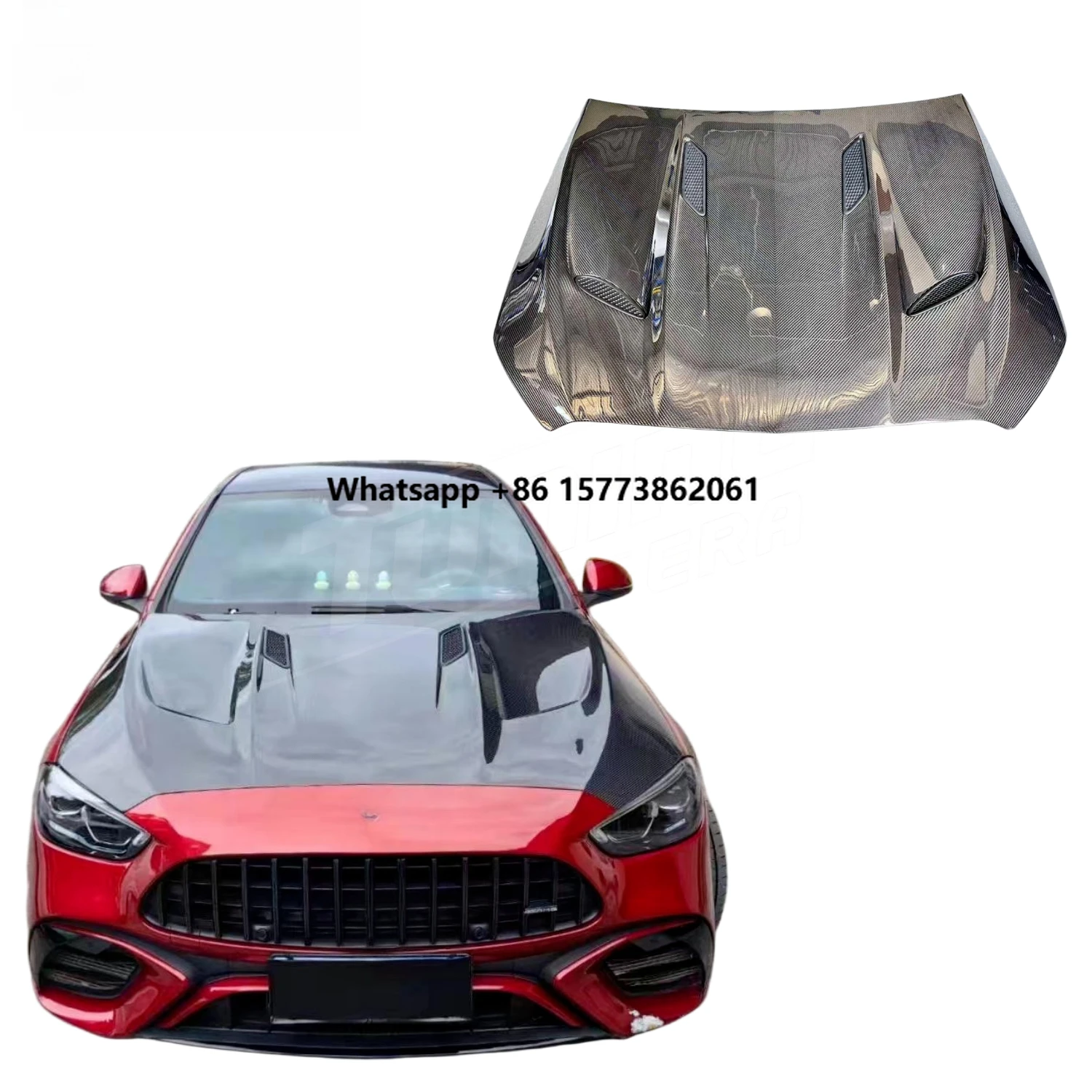 Hot Selling Top-C Style Carbon Fiber Engine Hood Bonnet for C63 W206 Upgrade Conversion Kit
Hot Selling Top-C Style Carbon Fiber Engine Hood Bonnet for C63 W206 Upgrade Conversion Kit