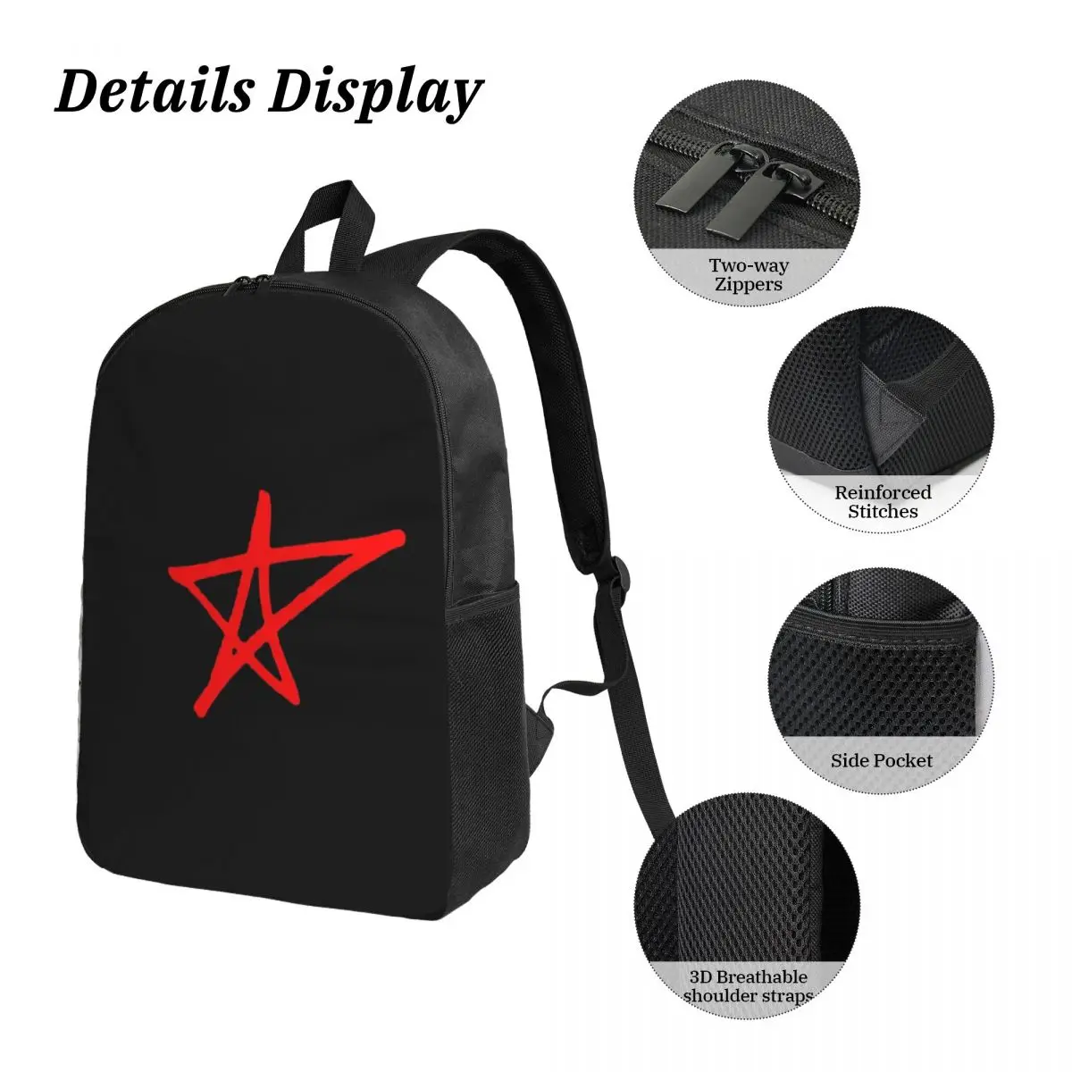 Avril Lavigne Star Backpack Student Boys Girls BookBag School Bag Computer Shoulder Bags 3ps Insulated Lunch Bag Pencil Case
Avril Lavigne Star Backpack Student Boys Girls BookBag School Bag Computer Shoulder Bags 3ps Insulated Lunch Bag Pencil Case