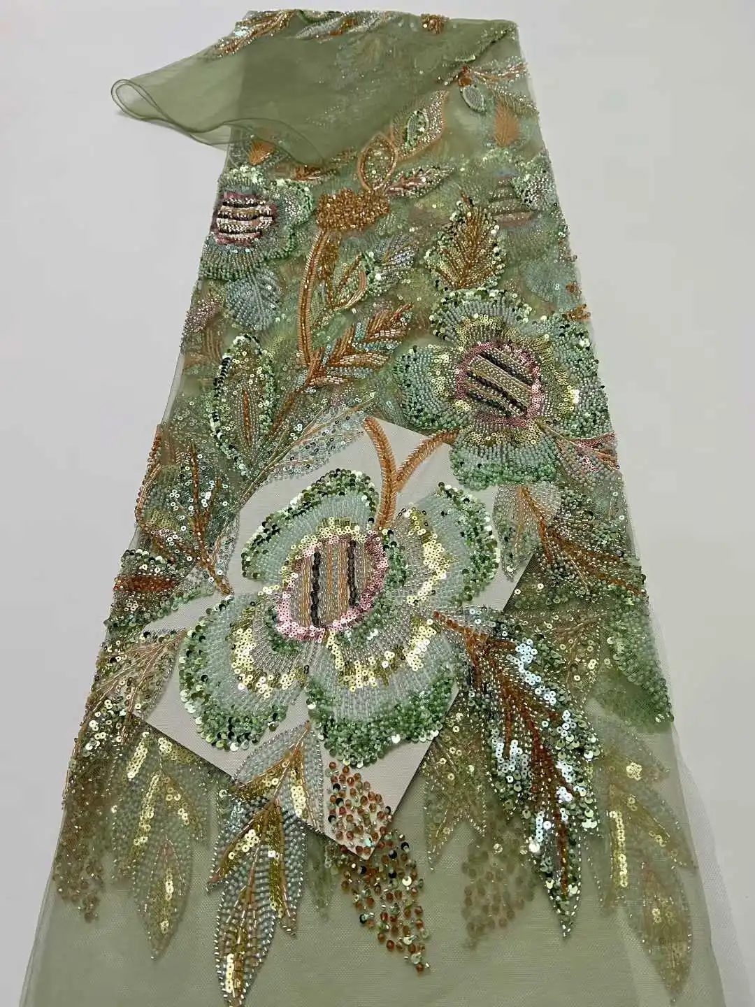 Новая тюлевая кружевная ткань 2026 года с бисером и пайетками для африканских, нигерийских, французских свадебных платьев класса люкс, для шитья свадебных и праздничных нарядов невест
Новая тюлевая кружевная ткань 2026 года с бисером и пайетками для африканских, нигерийских, французских свадебных платьев класса люкс, для шитья свадебных и праздничных нарядов невест