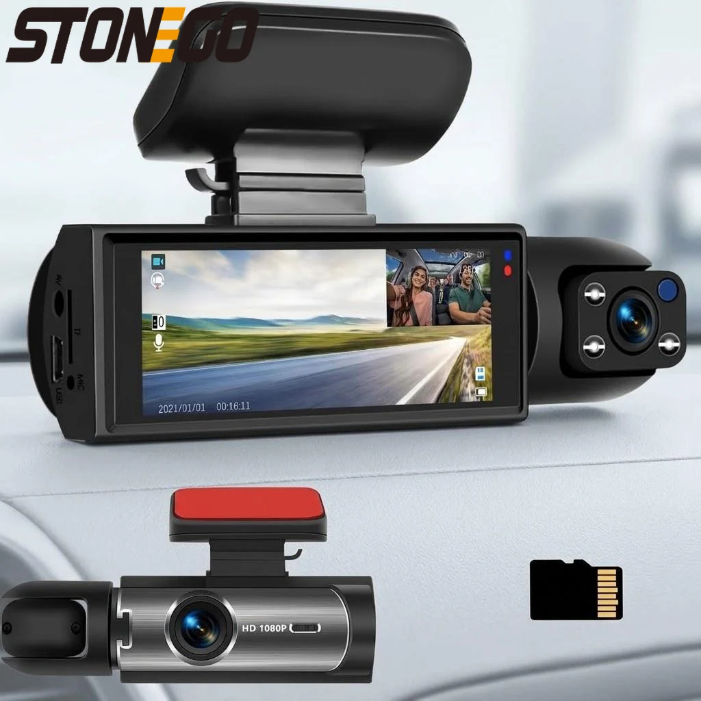 1080P HD Dual Dash Cam Front and Rear Car Video Recorder Night Vision G-Sensor 3 Inch IPS Display Vehicle Safety Camera
1080P HD Dual Dash Cam Front and Rear Car Video Recorder Night Vision G-Sensor 3 Inch IPS Display Vehicle Safety Camera