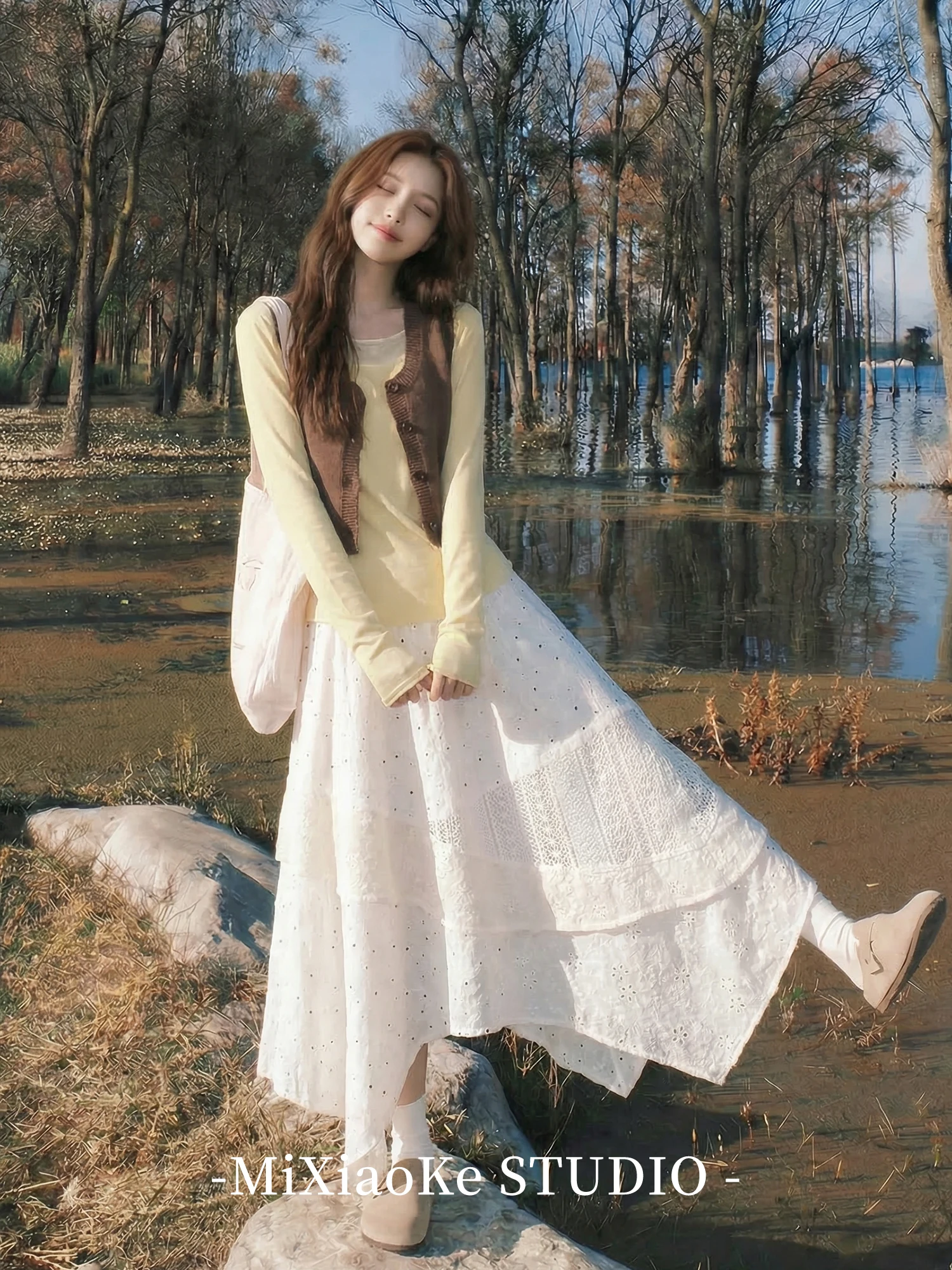 Весенняя юбка-миди Fairy T для женщин, кружевная, в горошек, асимметричная, абрикосового цвета, с высокой талией, А-силуэт
Весенняя юбка-миди Fairy T для женщин, кружевная, в горошек, асимметричная, абрикосового цвета, с высокой талией, А-силуэт