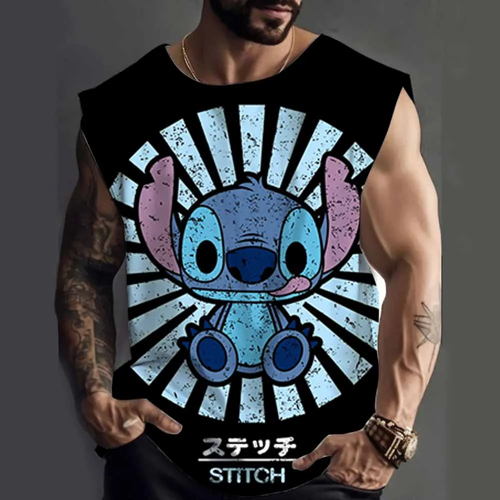 Quick Dry Disney Stitch funny print Tank Top Men Gym Fitness Sleeveless Shirt Casual Stringer Singlet Vest Summer Training Tops
Quick Dry Disney Stitch funny print Tank Top Men Gym Fitness Sleeveless Shirt Casual Stringer Singlet Vest Summer Training Tops