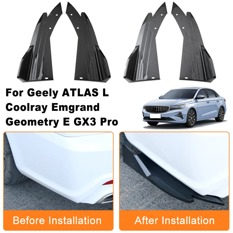 Car Rear Bumper Spoiler Lip Diffuser Side Skirt Splitter Wrap Angle Anti-Crash For Geely ATLAS L Coolray Emgrand Geometry E
Car Rear Bumper Spoiler Lip Diffuser Side Skirt Splitter Wrap Angle Anti-Crash For Geely ATLAS L Coolray Emgrand Geometry E