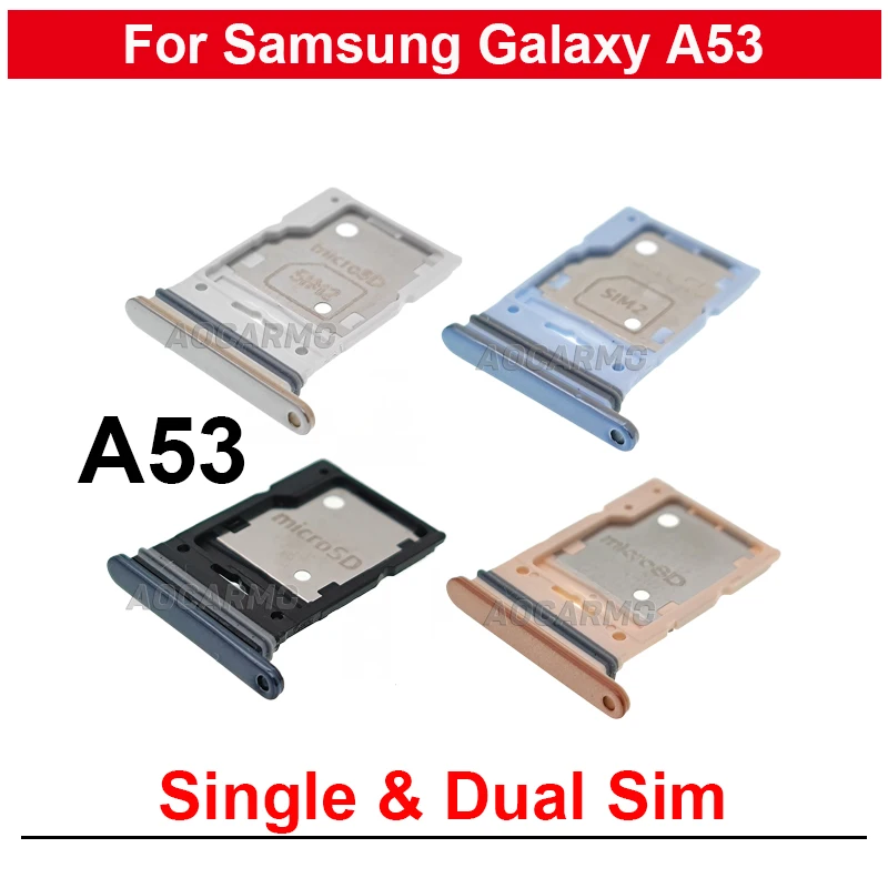 Single Sim For Samsung Galaxy A53 Dual Sim Card SD Sim Tray Holder Socket Slot Replacement Parts
Single Sim For Samsung Galaxy A53 Dual Sim Card SD Sim Tray Holder Socket Slot Replacement Parts