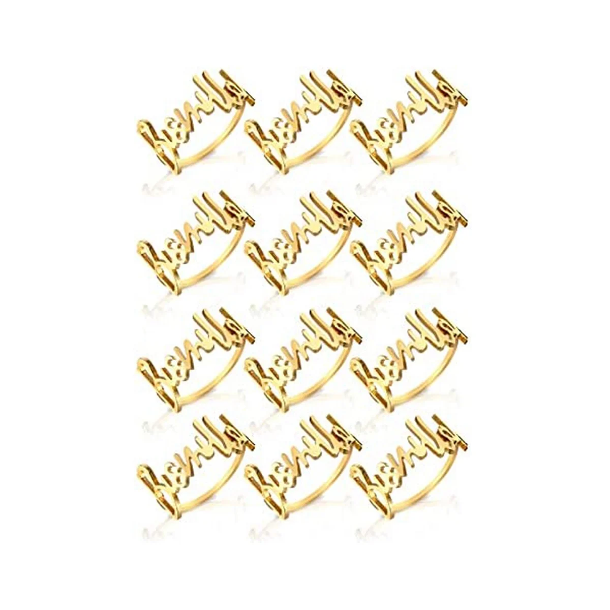 Napkin Rings, Ramadan Napkin Rings Metal Napkin Buckles Golden Table Decoration for Islamic Muslim Wedding Party
Napkin Rings, Ramadan Napkin Rings Metal Napkin Buckles Golden Table Decoration for Islamic Muslim Wedding Party
