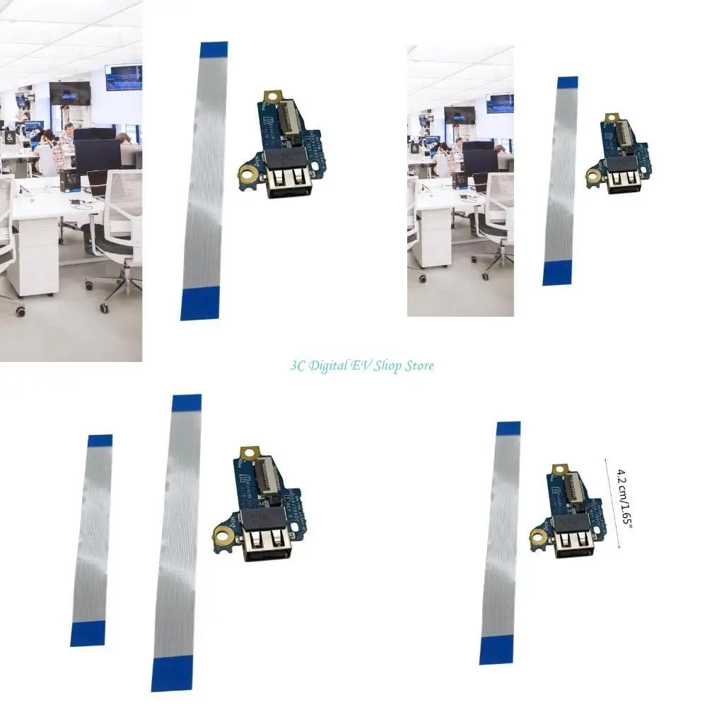 E74D Laptop USB Board Replacement with Flat Cable USB Card Board Adapter for Pro Book 450 DA0X8JTB8D0 Laptop Accessories
E74D Laptop USB Board Replacement with Flat Cable USB Card Board Adapter for Pro Book 450 DA0X8JTB8D0 Laptop Accessories
