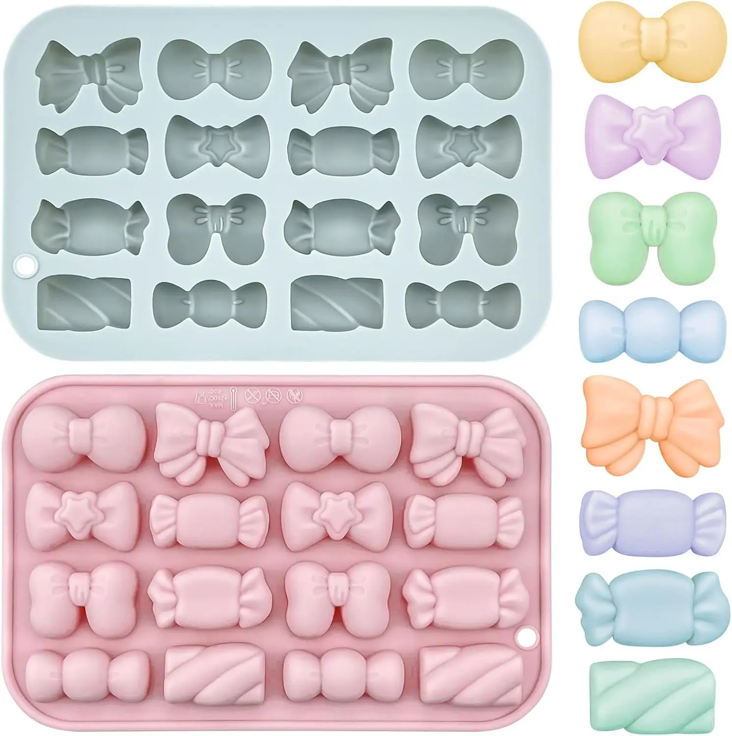 Bow Silicone Molds 12 Cavity 3D Bowknot Fondant Candy Chocolate Mould DIY Baking Tools for Cupcake Mousse Cake Decoration
Bow Silicone Molds 12 Cavity 3D Bowknot Fondant Candy Chocolate Mould DIY Baking Tools for Cupcake Mousse Cake Decoration