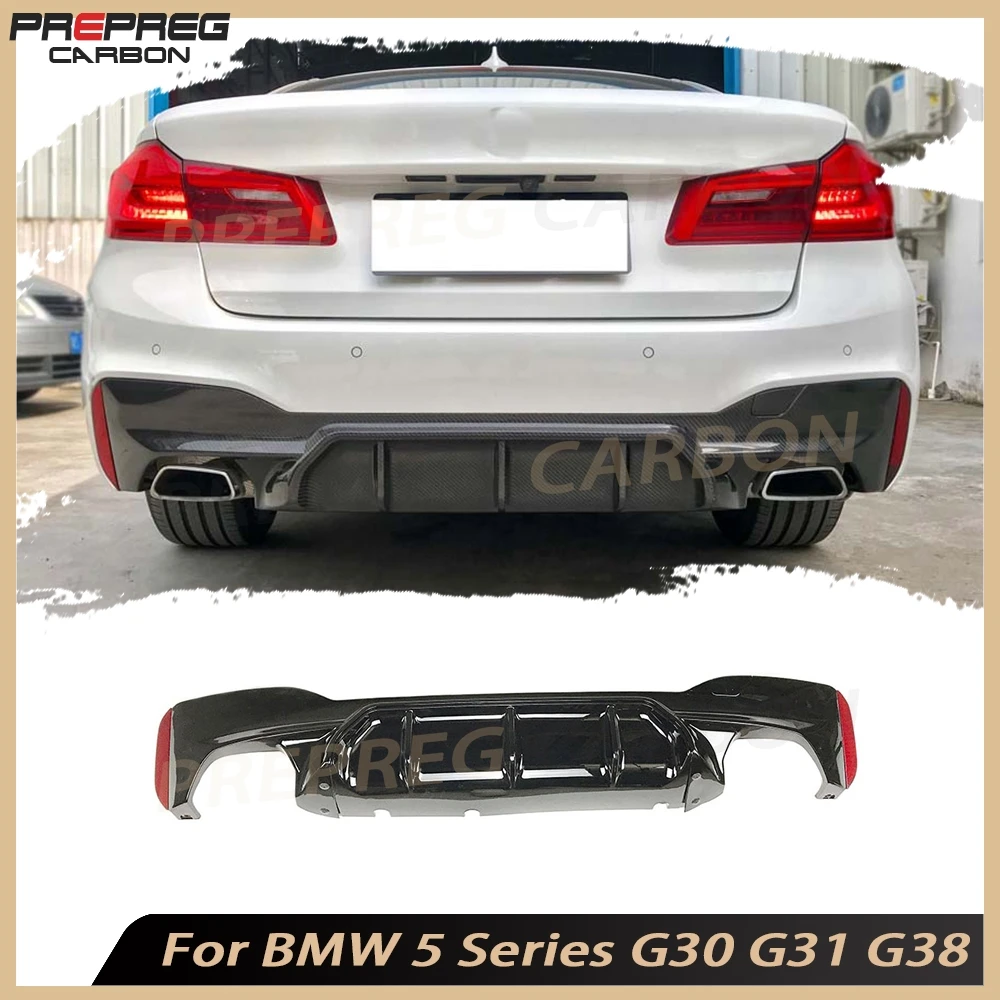 Задний диффузор из углеродного волокна, спойлер для BMW 5 серии G30 G31 G38 M Tech 2017-2023, автомобильный бампер из АБС-пластика, защитные аксессуары для губ
Задний диффузор из углеродного волокна, спойлер для BMW 5 серии G30 G31 G38 M Tech 2017-2023, автомобильный бампер из АБС-пластика, защитные аксессуары для губ