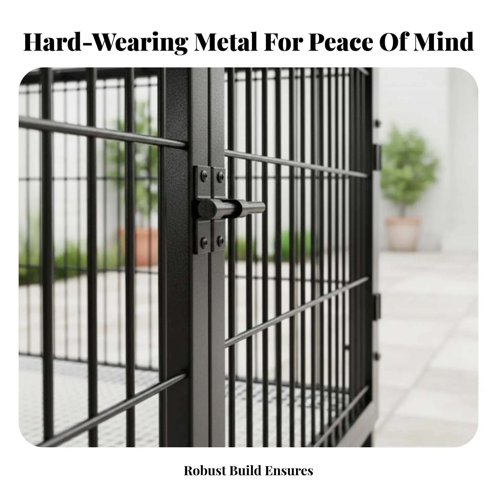 SturdyDuty Bar Enclosure Easy to Clean Dog Kennel Large Space Rust-Resistant for Small Pet Owners, Groomers, Home, Backyard
SturdyDuty Bar Enclosure Easy to Clean Dog Kennel Large Space Rust-Resistant for Small Pet Owners, Groomers, Home, Backyard