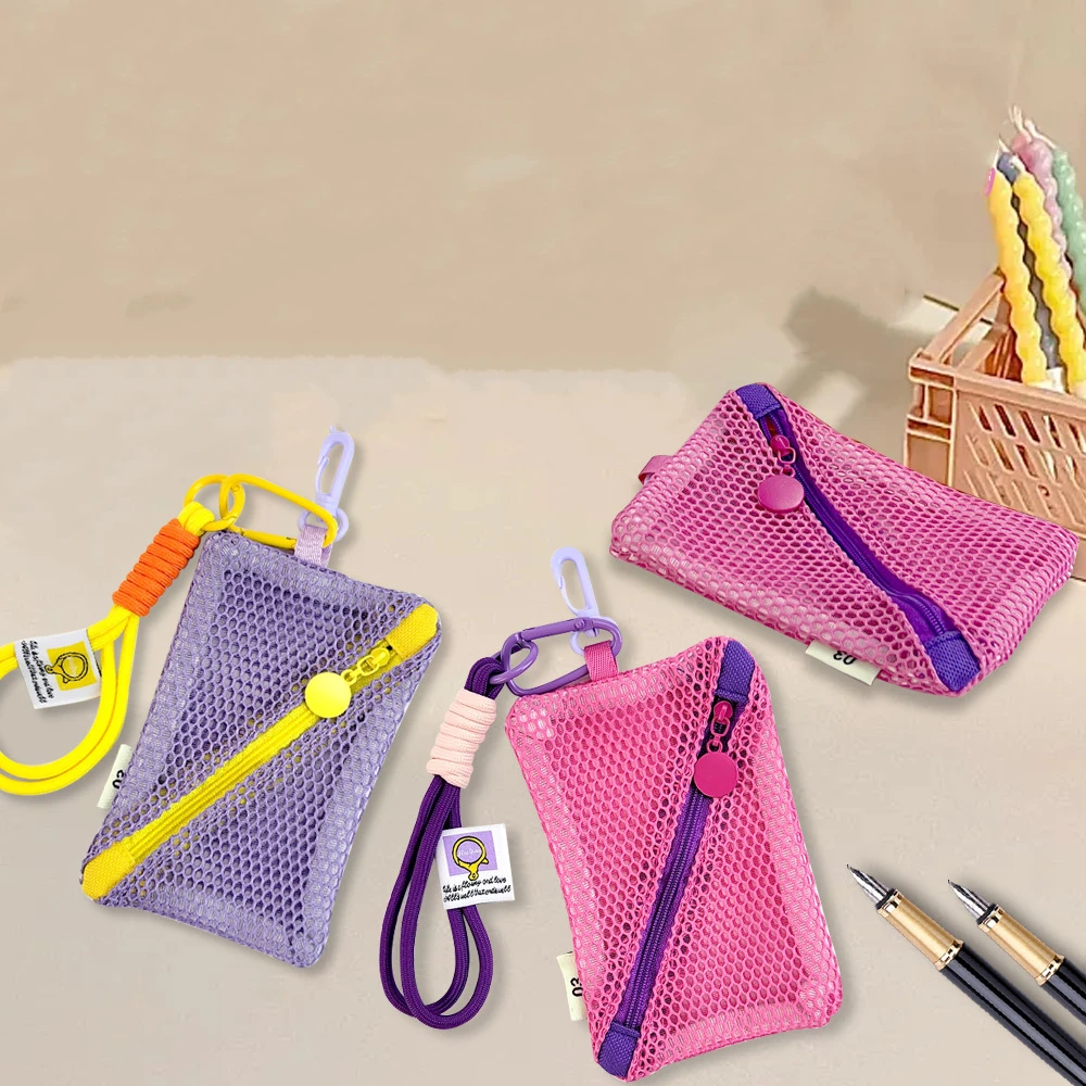 Dopamine Color Square Mesh Storage Pouch Small Capacity Multifuctional Clear Mesh Bag Lanyard Candy Color Data Cable Storage Bag
Dopamine Color Square Mesh Storage Pouch Small Capacity Multifuctional Clear Mesh Bag Lanyard Candy Color Data Cable Storage Bag