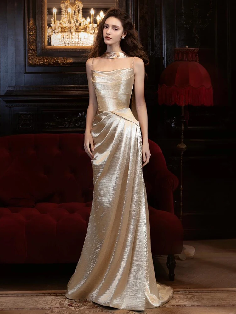 Элегантное вечернее платье Ele Fi Tail для женщин: роскошное, с длинными рукавами, на молнии, без бретелек, для церемоний и торжеств
Элегантное вечернее платье Ele Fi Tail для женщин: роскошное, с длинными рукавами, на молнии, без бретелек, для церемоний и торжеств