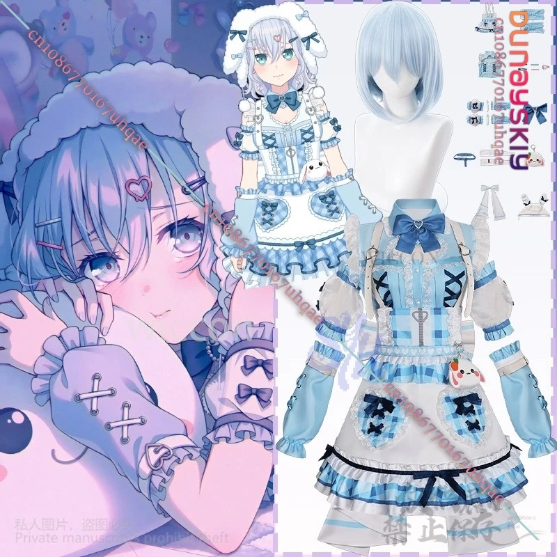 Anime BanG Dream Cosplay Kurata Mashiro Costume Kawaii Baby Blue Jsk Lolita Sweet Furry Dog Hat Jirai Kei Girls Halloween Party
Anime BanG Dream Cosplay Kurata Mashiro Costume Kawaii Baby Blue Jsk Lolita Sweet Furry Dog Hat Jirai Kei Girls Halloween Party