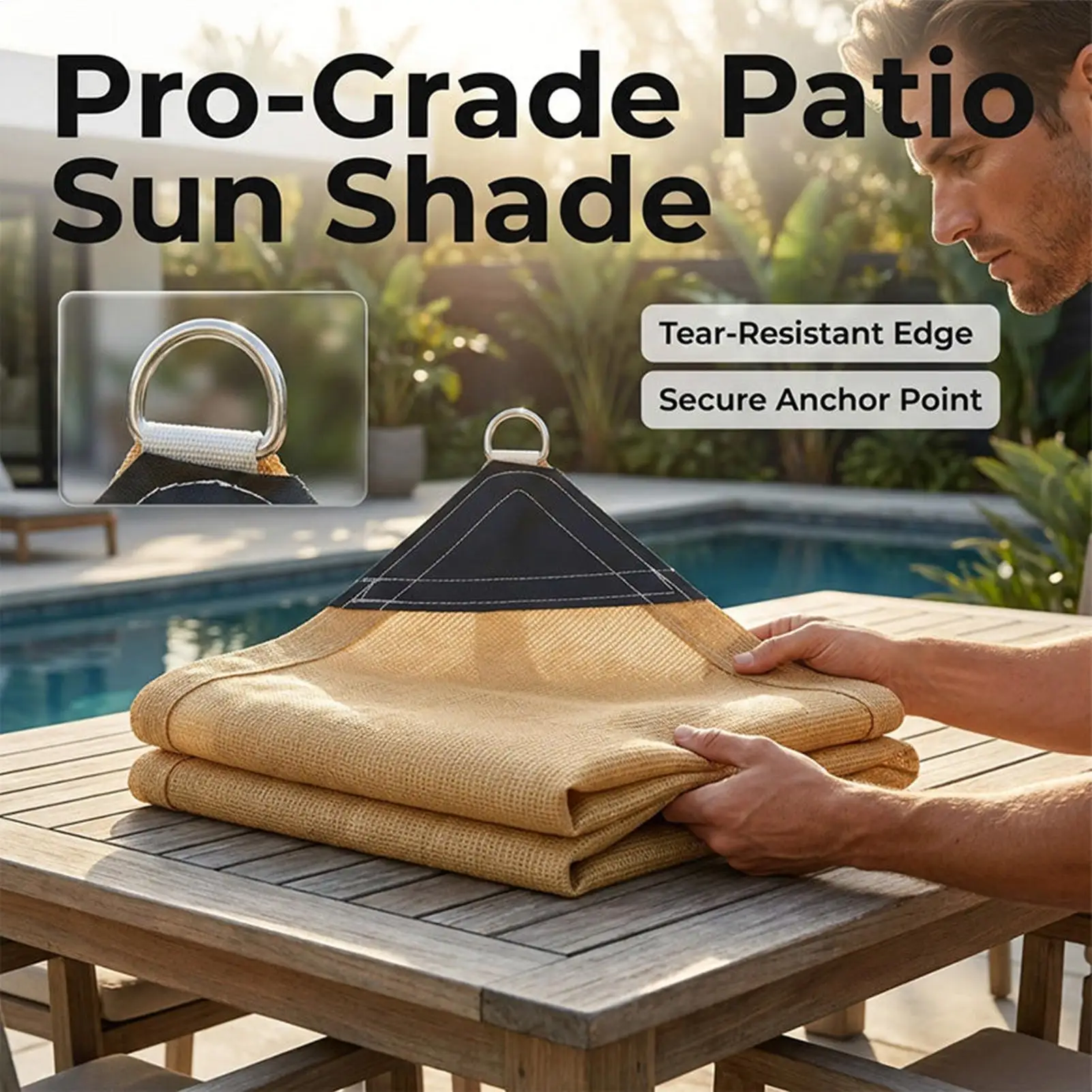 Outdoor garden shading net Strengthen the four corner D-ring sunshade canopy for pergolas terraces pavilions decks gardens
Outdoor garden shading net Strengthen the four corner D-ring sunshade canopy for pergolas terraces pavilions decks gardens