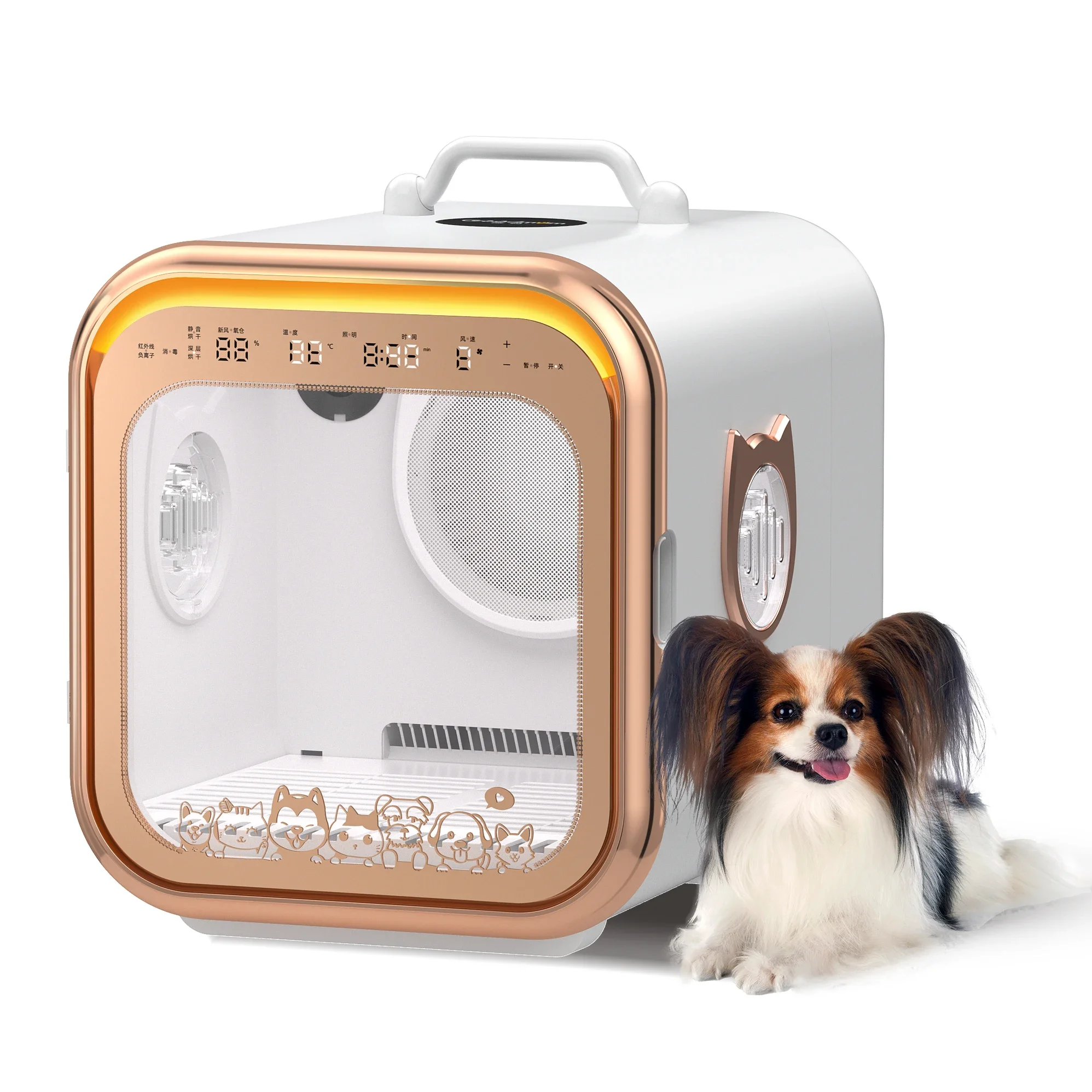 Automatic Pet Hair Dryer Double Outlet Suitable for Cats and Dogs to Use High Speed Rotation Pet Dryer Box
Automatic Pet Hair Dryer Double Outlet Suitable for Cats and Dogs to Use High Speed Rotation Pet Dryer Box