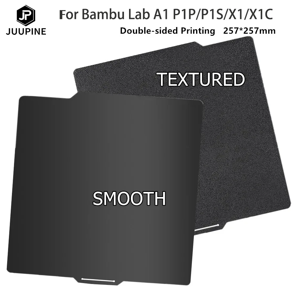 Гладкий черный лист PEI для Bambu Lab X1-Carbon P1P, сборная пластина, детали 3D-принтера, текстурированная пластина с подогревом для Bambulab P1S
Гладкий черный лист PEI для Bambu Lab X1-Carbon P1P, сборная пластина, детали 3D-принтера, текстурированная пластина с подогревом для Bambulab P1S