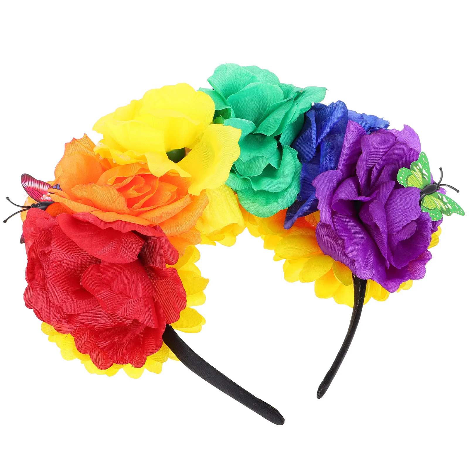 Colored Headband Plastic Hair Hoop Realistic Flowers Comfort Fit Women Mexican Costume Halloween Crown Rose Hairband Party
Colored Headband Plastic Hair Hoop Realistic Flowers Comfort Fit Women Mexican Costume Halloween Crown Rose Hairband Party