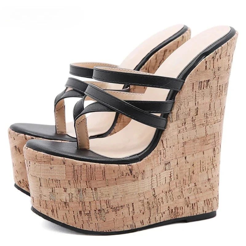 Women's Peep Toe Multi‑Strap Thong Design Cork Wedge Platform Slip‑On Mule Sandals, Summer Vacation Footwear, Drop Shipping
Women's Peep Toe Multi‑Strap Thong Design Cork Wedge Platform Slip‑On Mule Sandals, Summer Vacation Footwear, Drop Shipping