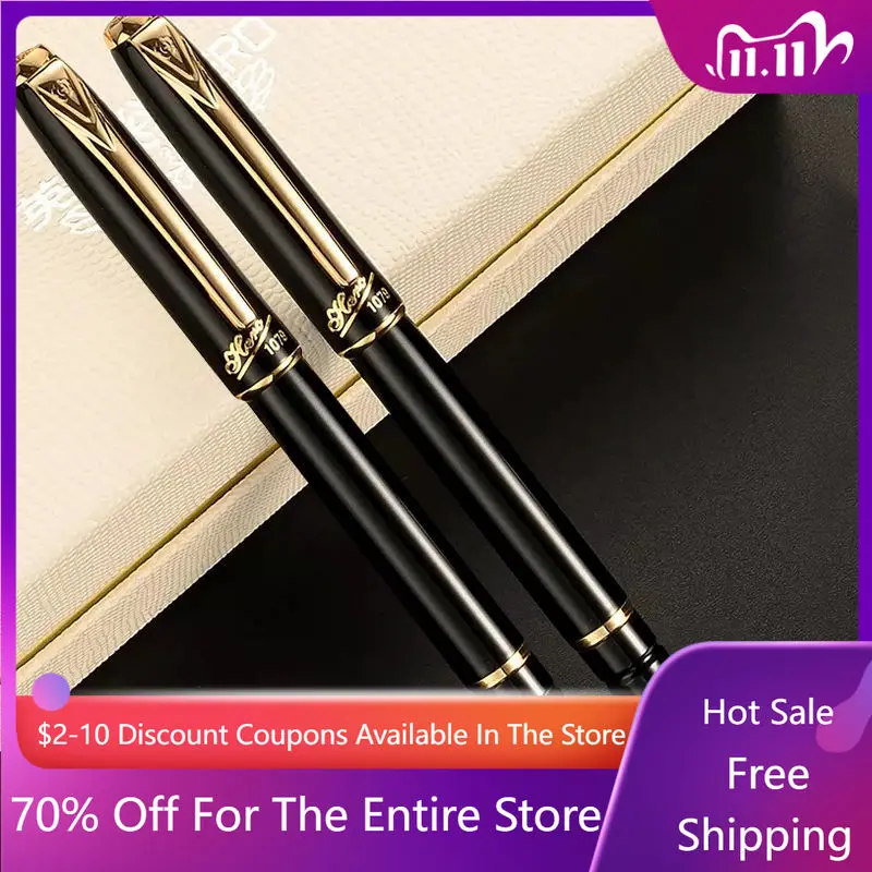 Hero Brand Fountain Pen Black 0.38mm Nib Students Adult Men and Women To Practice Writing Office Business Collection Gift Pen
Hero Brand Fountain Pen Black 0.38mm Nib Students Adult Men and Women To Practice Writing Office Business Collection Gift Pen
