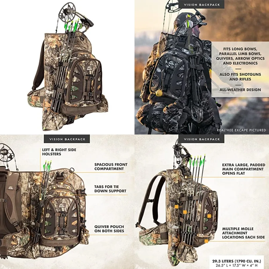 Hunting by frogg toggs- The Vision Bow Pack, Camouflaged Hunting Pack
Hunting by frogg toggs- The Vision Bow Pack, Camouflaged Hunting Pack