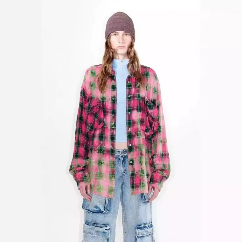 Retro Faded Casual Plaid Long Sve irt Design Sense f Skirt Set Open YY24 Spring New Arrival Women's Faion Ensemble
Retro Faded Casual Plaid Long Sve irt Design Sense f Skirt Set Open YY24 Spring New Arrival Women's Faion Ensemble