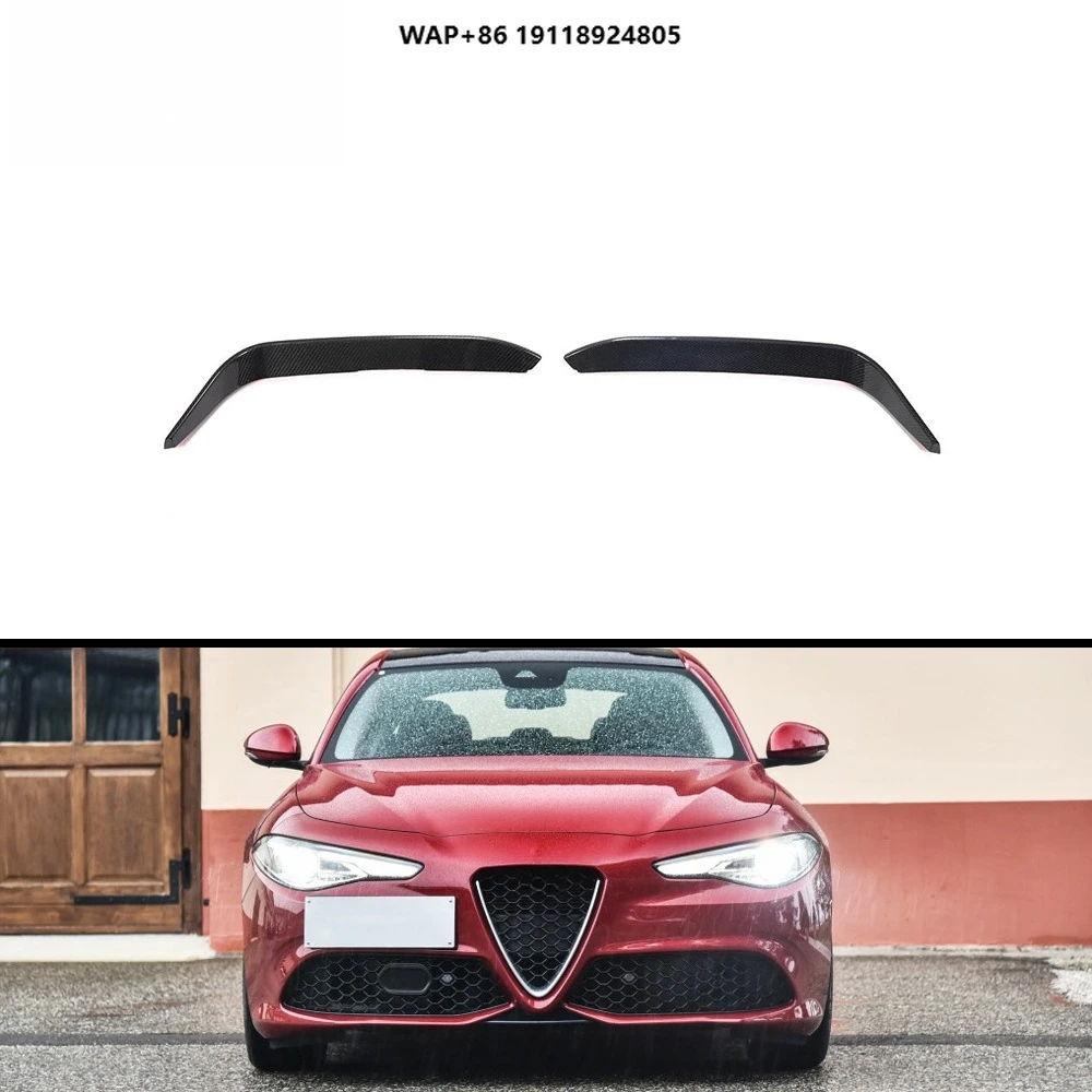 For Giulia 2015-2020 Carbon Fiber Front Bumper Canards
For Giulia 2015-2020 Carbon Fiber Front Bumper Canards