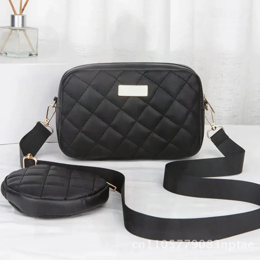 Ladies Light Luxury Fashion Crossbody Bag Two-Piece Set Simple Urban Minimalism PU Small Square Bag with Zipper for Daily Use
Ladies Light Luxury Fashion Crossbody Bag Two-Piece Set Simple Urban Minimalism PU Small Square Bag with Zipper for Daily Use