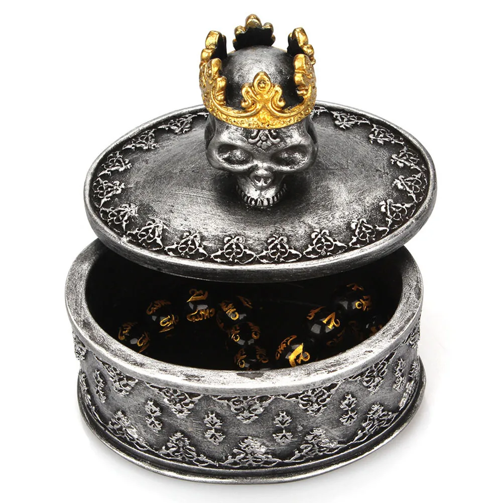 Crowned Skull Jewelry Storage Box Necklace Earrings Ring Bracelet Container Case Makeup Organizer Table Storage Bin (Black)
Crowned Skull Jewelry Storage Box Necklace Earrings Ring Bracelet Container Case Makeup Organizer Table Storage Bin (Black)