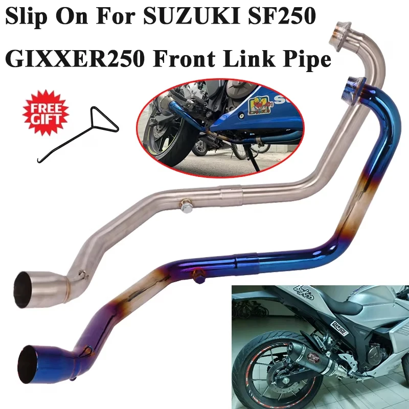 Slip On For SUZUKI GIXXER 250 GIXXER250 SF250 Motorcycle Exhaust Muffler Escape Modified Motorbike Front Tube Middle Link Pipe
Slip On For SUZUKI GIXXER 250 GIXXER250 SF250 Motorcycle Exhaust Muffler Escape Modified Motorbike Front Tube Middle Link Pipe