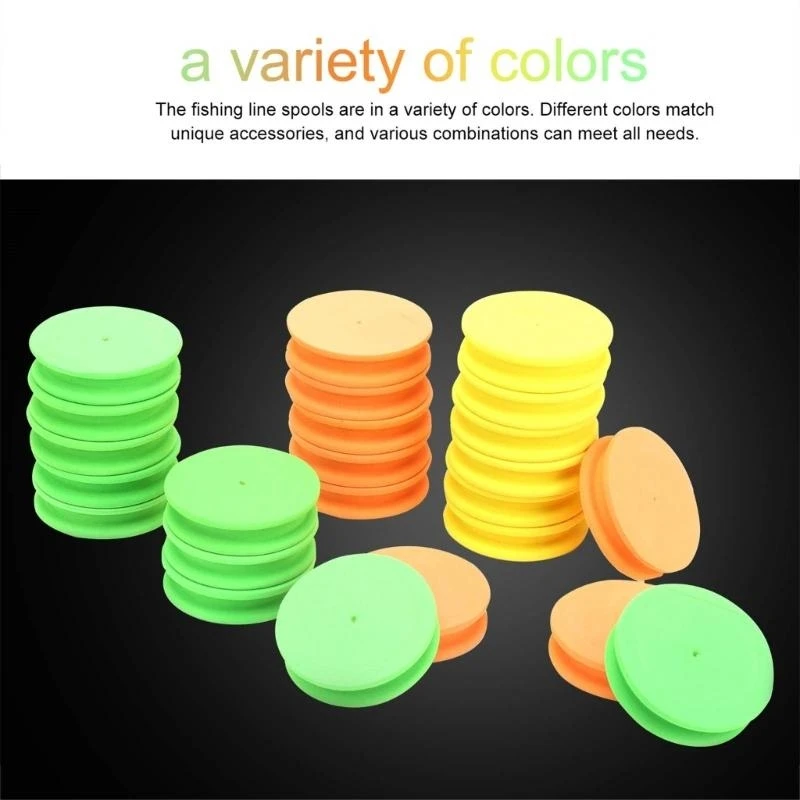 24Pcs Round Fishing Line Foam Spools Winding Board with Fishing Tackle Box
24Pcs Round Fishing Line Foam Spools Winding Board with Fishing Tackle Box