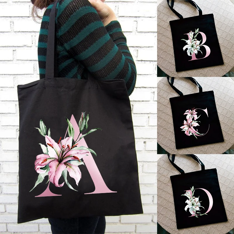 Lily Letter Print Women Shopping Bag Female Canvas Cloth Shoulder Bag Eco Storage Casual Handbag Reusable Foldable Fashion Totes
Lily Letter Print Women Shopping Bag Female Canvas Cloth Shoulder Bag Eco Storage Casual Handbag Reusable Foldable Fashion Totes