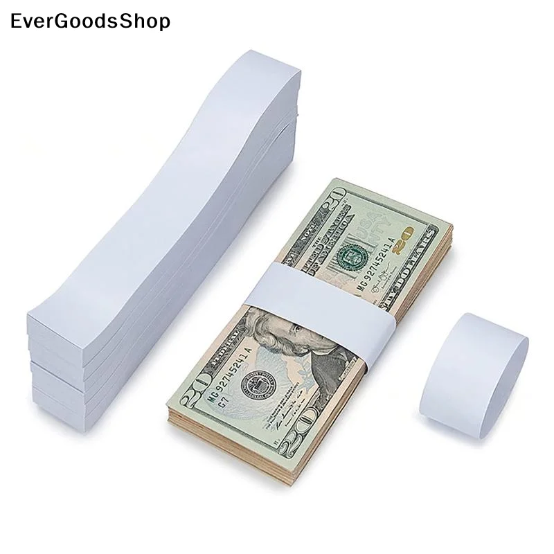 New 100pcs Money Bands Self-adhesive Tear Resistant Self Sealing Cash Straps Professional White Money Wrappers For Supermarkets
New 100pcs Money Bands Self-adhesive Tear Resistant Self Sealing Cash Straps Professional White Money Wrappers For Supermarkets
