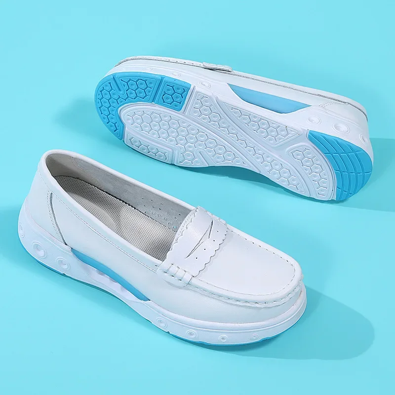 Nurses Shoes Women's Soft-soled Breathable Thick-soled Non-slip Flat Shoes Comfortable Medical White Shoes
Nurses Shoes Women's Soft-soled Breathable Thick-soled Non-slip Flat Shoes Comfortable Medical White Shoes