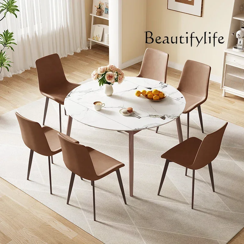 Italian minimalist rock slab dining table modern minimalist restaurant retro retractable dining table and chair combination
Italian minimalist rock slab dining table modern minimalist restaurant retro retractable dining table and chair combination