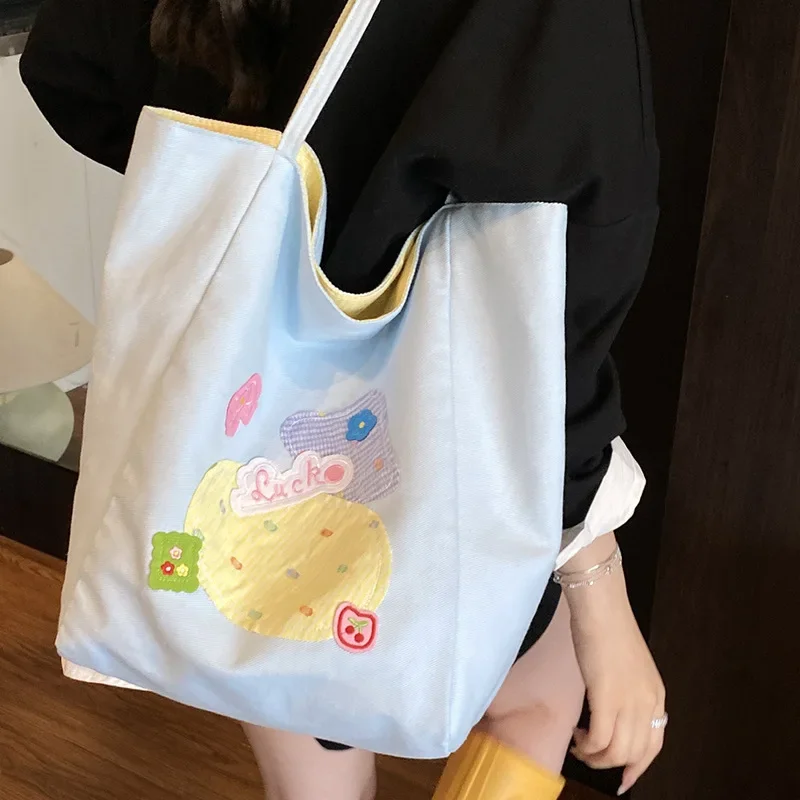 Cute Large Capacity Canvas Tote Bags for Work Commuting Carrying Bag College Style Student Outfit Book Shoulder Bag Shopping Bag
Cute Large Capacity Canvas Tote Bags for Work Commuting Carrying Bag College Style Student Outfit Book Shoulder Bag Shopping Bag