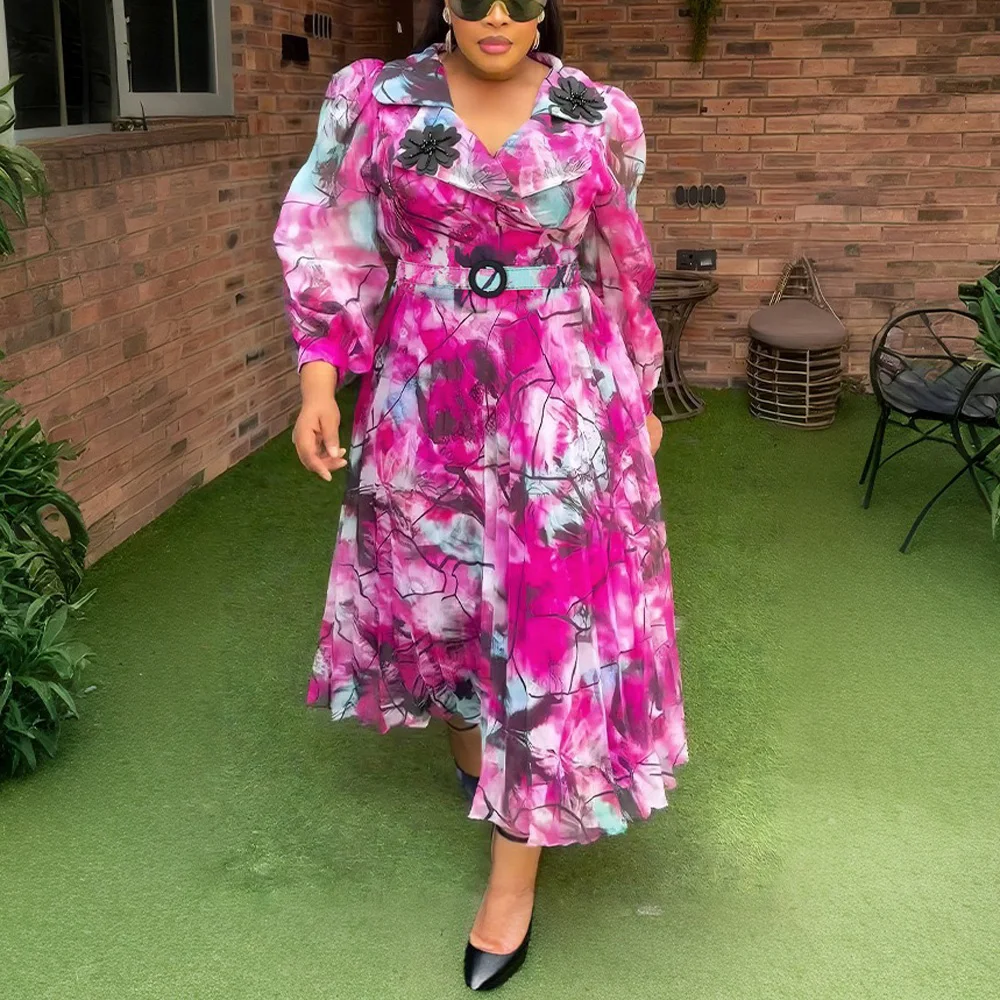 Elegant Chiffon Dress For Woman Print Plus Size African Fashion Dashiki Ankara Wedding Party Birthday Clothes Gowns Turkey Dress
Elegant Chiffon Dress For Woman Print Plus Size African Fashion Dashiki Ankara Wedding Party Birthday Clothes Gowns Turkey Dress