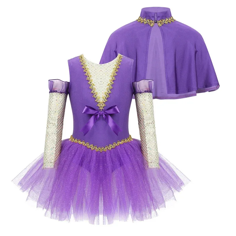 Детский костюм шоумена на Хэллоуин для девочек, костюм для косплея, блестящее сетчатое трико без рукавов с бантом и накидкой, комплект с рукавами
Детский костюм шоумена на Хэллоуин для девочек, костюм для косплея, блестящее сетчатое трико без рукавов с бантом и накидкой, комплект с рукавами