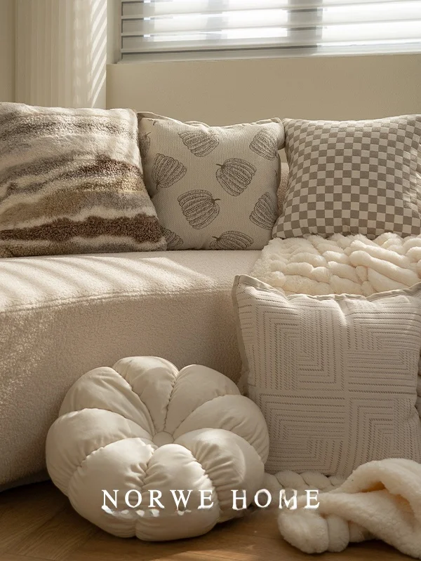 Creamy Style Pillow Combination High-End Pillowcase Home Living Room Decorative Sofa Backrest Bed Head Cushion PP Cotton Filling
Creamy Style Pillow Combination High-End Pillowcase Home Living Room Decorative Sofa Backrest Bed Head Cushion PP Cotton Filling