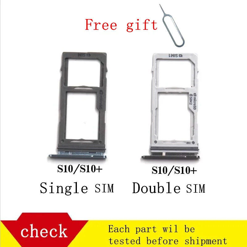 SIM card holder for Samsung Galaxy S10 +/S10(not 5G version) sm-g9730/g9750 plus SIM card tray, Micro SD adapter
SIM card holder for Samsung Galaxy S10 +/S10(not 5G version) sm-g9730/g9750 plus SIM card tray, Micro SD adapter