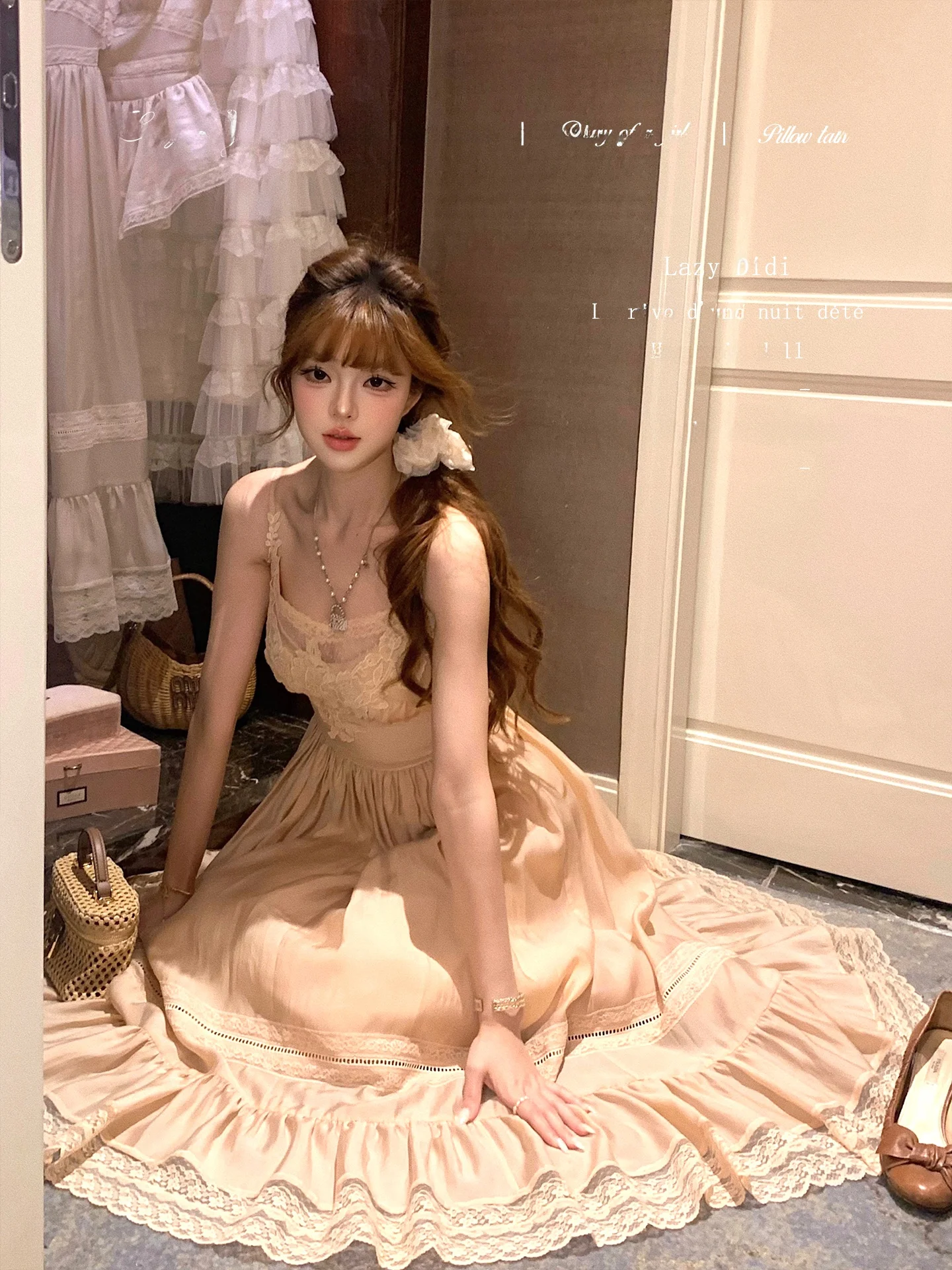 Romantic Lace Long Skirt Vintage A-Line Silhouette High Waist Zipper Closure No Sleeve Girls Daily Wear Lazydidi Edwardian Style
Romantic Lace Long Skirt Vintage A-Line Silhouette High Waist Zipper Closure No Sleeve Girls Daily Wear Lazydidi Edwardian Style