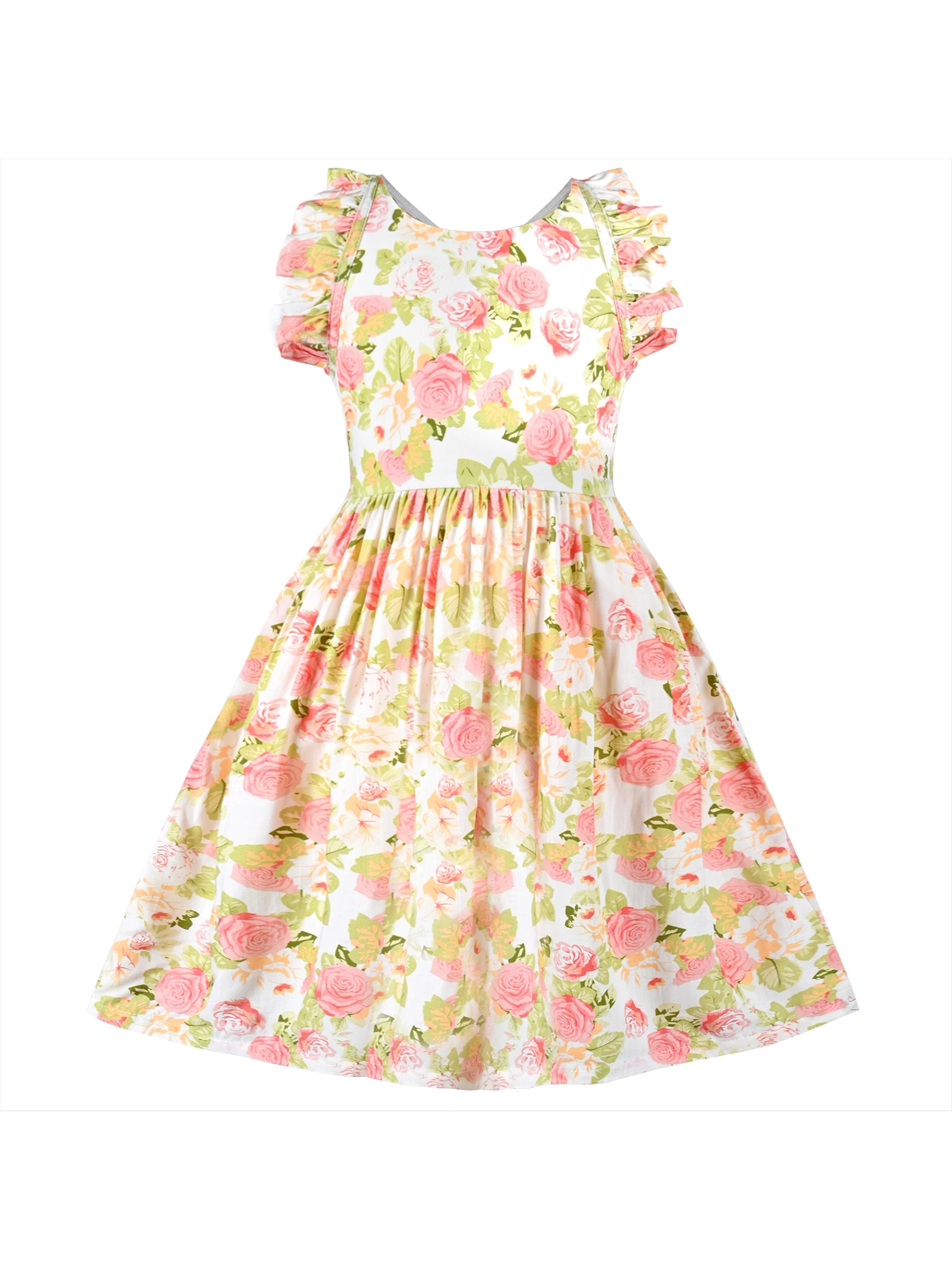 Girls Dress Green Flower Summer Casual Dress
Girls Dress Green Flower Summer Casual Dress