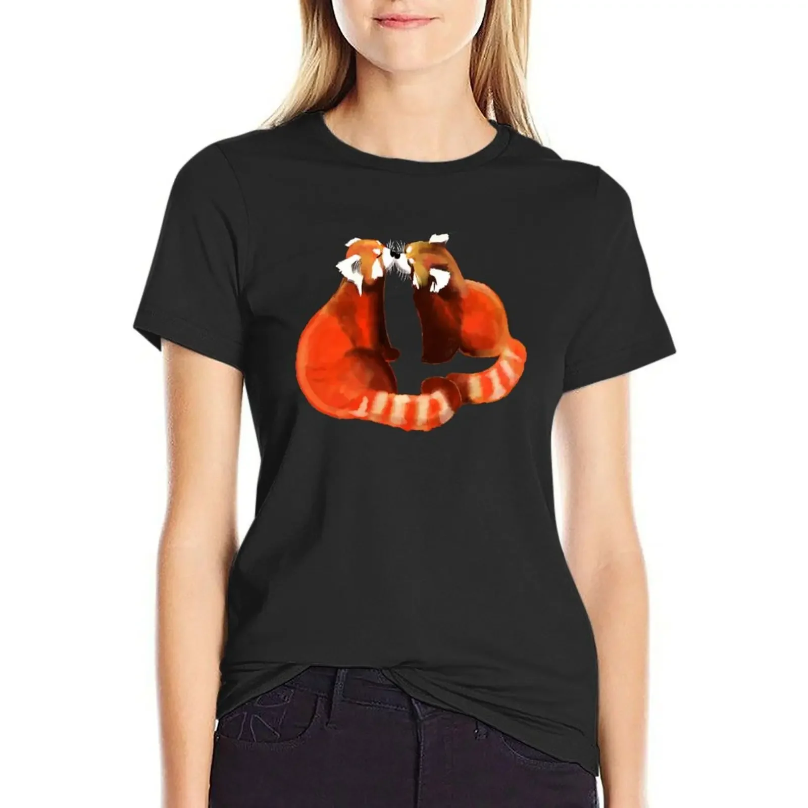 Red Panda Kiss Cute Couple T-Shirt Female clothing tops funny Women clothes
Red Panda Kiss Cute Couple T-Shirt Female clothing tops funny Women clothes