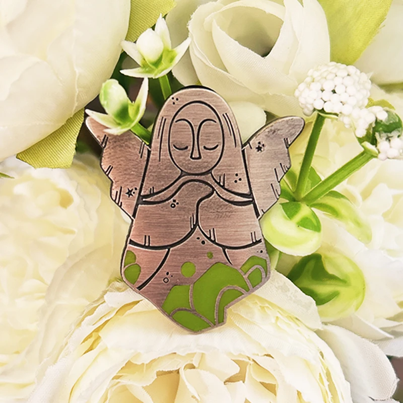 Bulk Lovely Silver Angel Image Pin Art Excellent Design Silver Metal Soft Enamel Badge A gift for young people who like sports
Bulk Lovely Silver Angel Image Pin Art Excellent Design Silver Metal Soft Enamel Badge A gift for young people who like sports