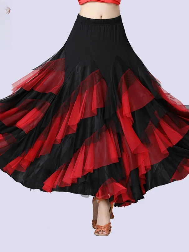 Modern Dance Skirt with Pleated Hemline Color Blo Long Skirt Waltz Dance Skirt Social Dance f-length Skirt Performance C...
Modern Dance Skirt with Pleated Hemline Color Blo Long Skirt Waltz Dance Skirt Social Dance f-length Skirt Performance C...