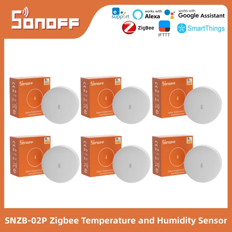 SONOFF SNZB-02P Zigbee Temperature and Humidity Sensor Smart Home High-Accurate Monitor Remote Control Via Ewelink Alexa Google
SONOFF SNZB-02P Zigbee Temperature and Humidity Sensor Smart Home High-Accurate Monitor Remote Control Via Ewelink Alexa Google