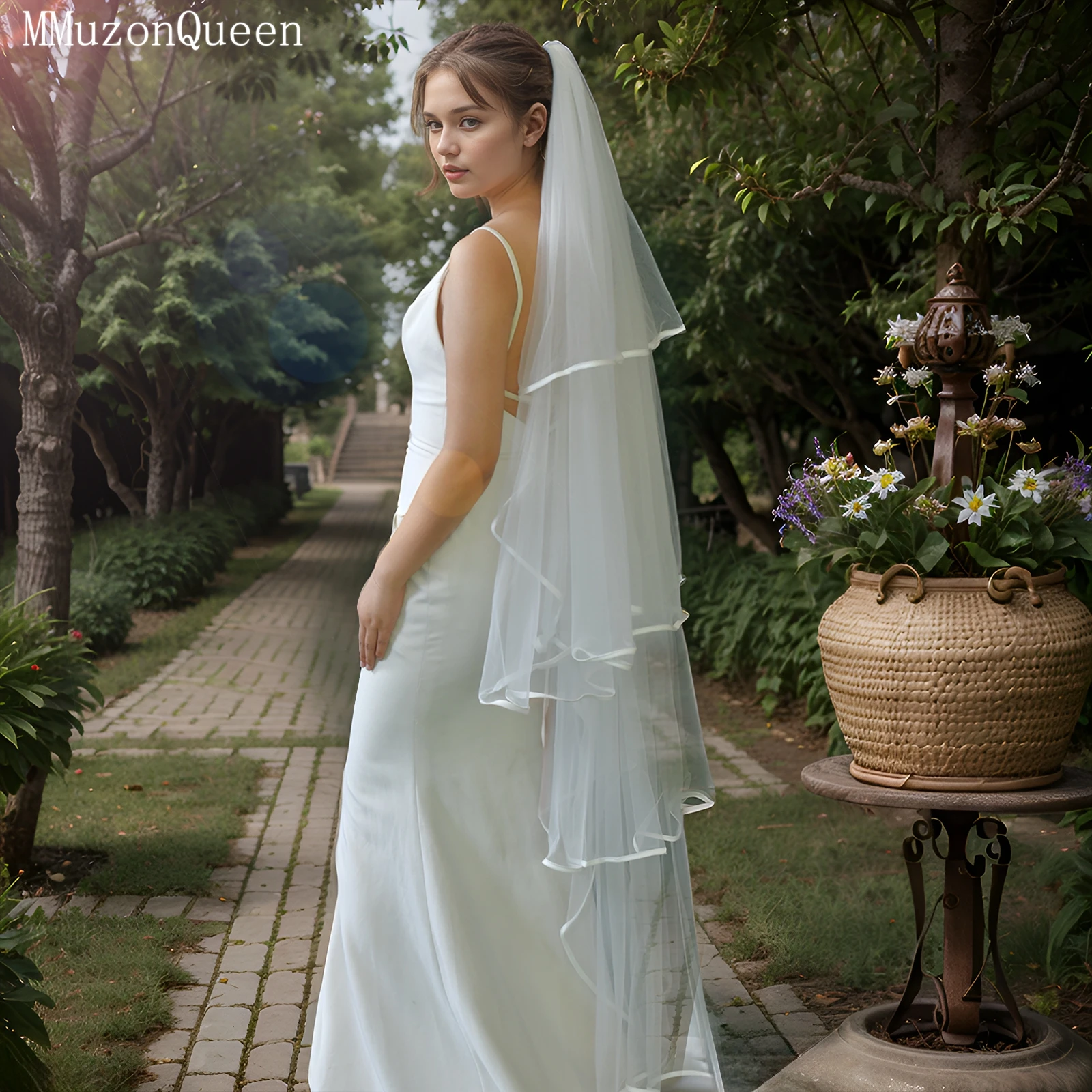 TOPQUEEN многослойная лента с краем для вальса, длина с расческой, фата, свадебные аксессуары suministros boda M100
TOPQUEEN многослойная лента с краем для вальса, длина с расческой, фата, свадебные аксессуары suministros boda M100