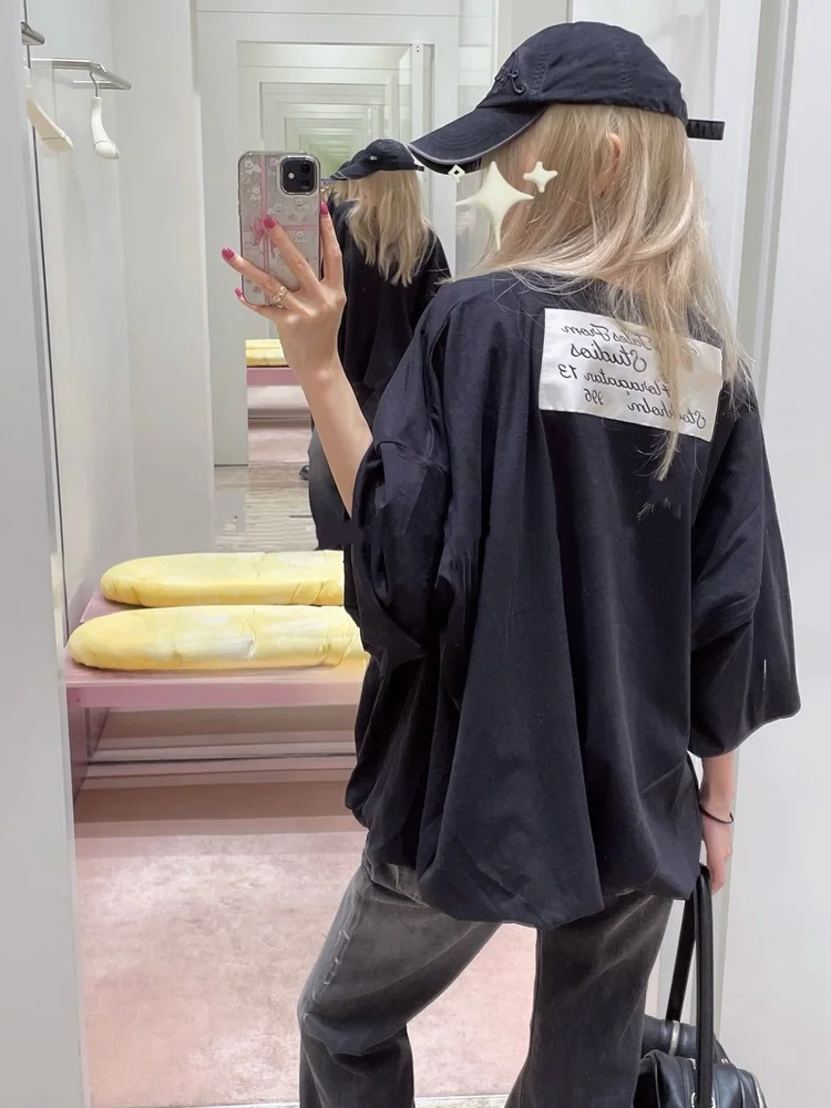 Yonezu26ss Jennie Graffiti Letter Patchwork Long Sleeve Loose Women's T-shirt Simple Style Cotton Top for Teen Girls
Yonezu26ss Jennie Graffiti Letter Patchwork Long Sleeve Loose Women's T-shirt Simple Style Cotton Top for Teen Girls