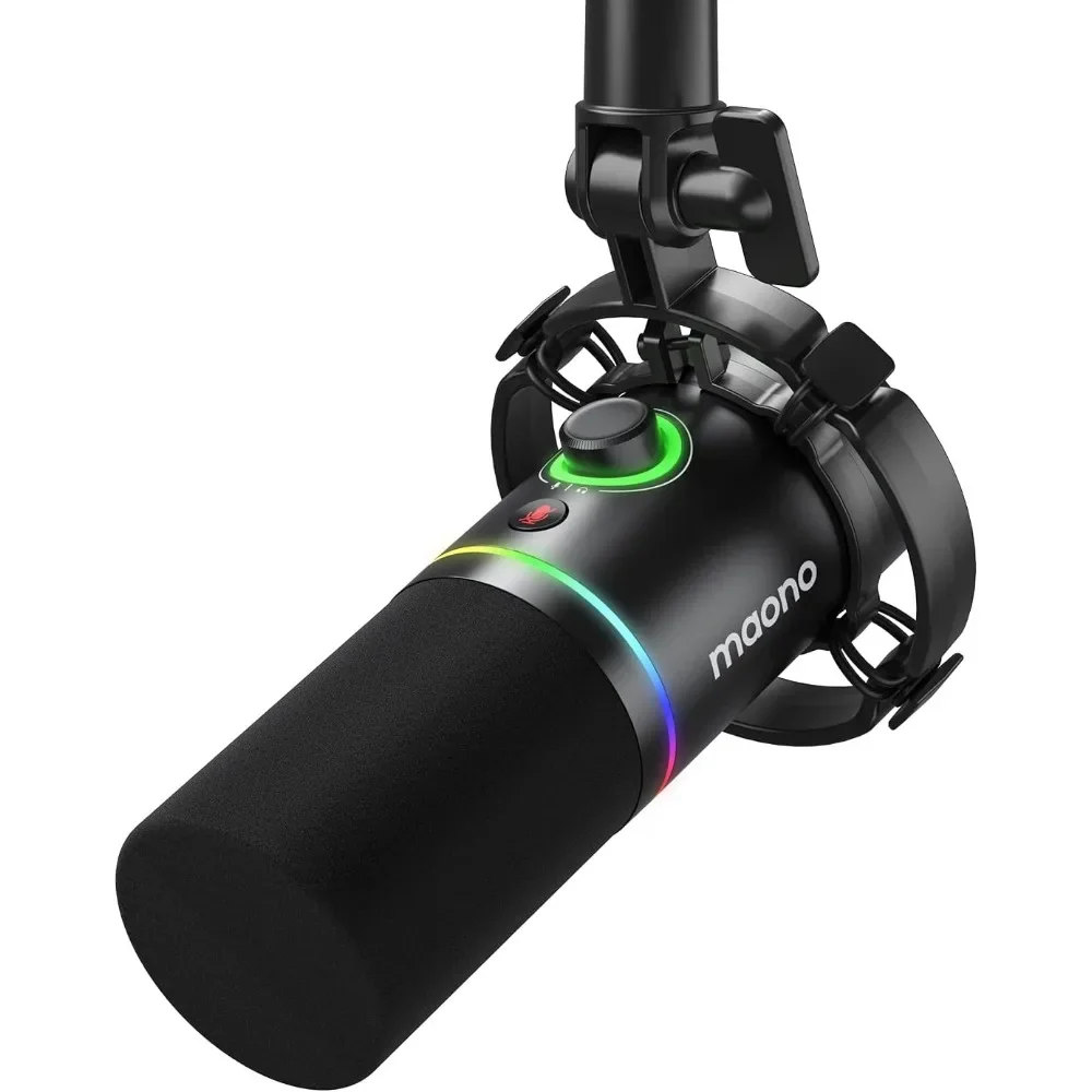 Great Discounts.XLR/USB Dynamic Microphone, RGB Gaming Mic with Software, Mute, Knob, Volume Control and Headphone Jack for Stre
Great Discounts.XLR/USB Dynamic Microphone, RGB Gaming Mic with Software, Mute, Knob, Volume Control and Headphone Jack for Stre
